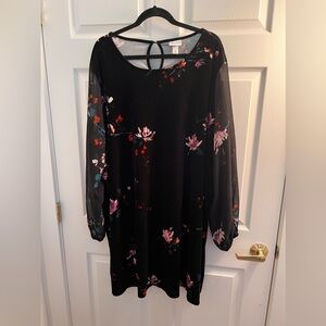 Floral, winter dress🖤